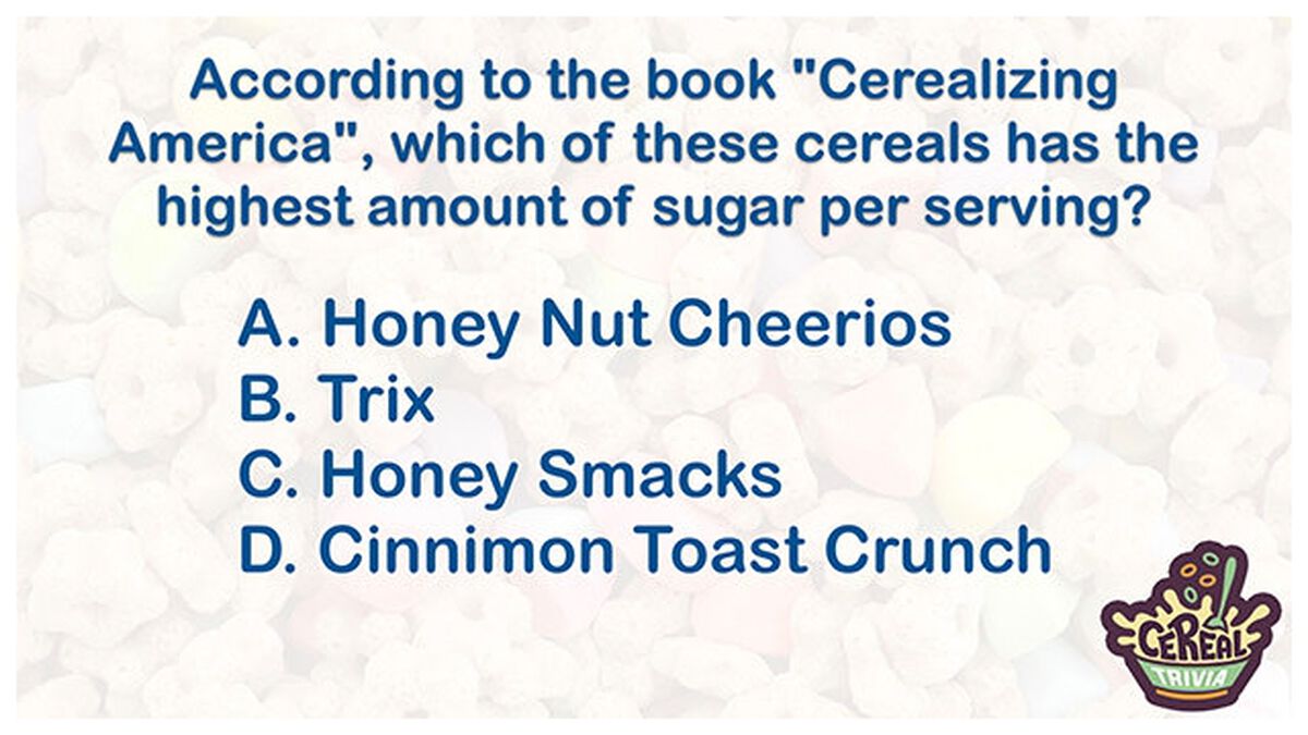 Cereal Trivia image number null