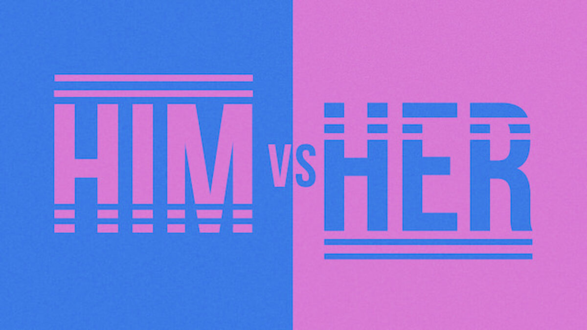 Him vs. Her image number null