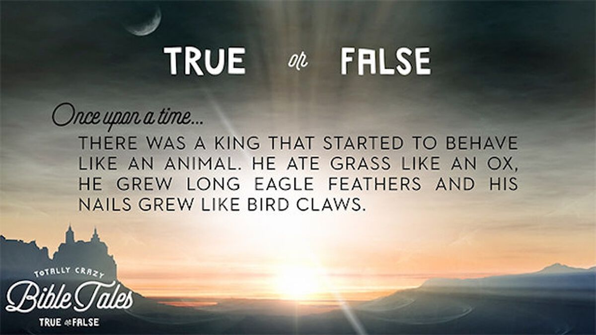 Totally Crazy Bible Tales (True or False) image number null