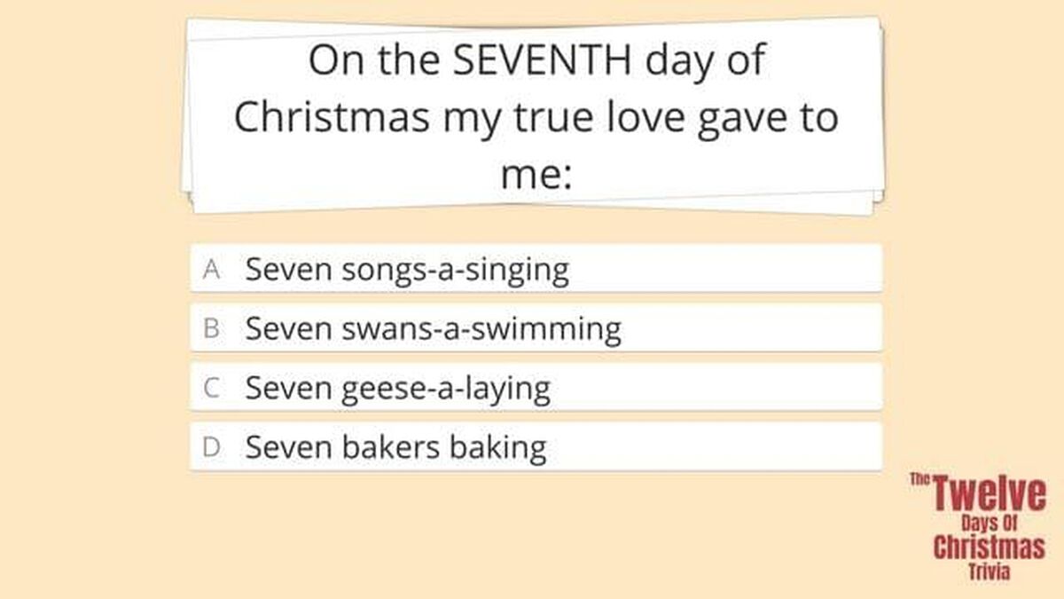 The Twelve Days Of Christmas Trivia image number null