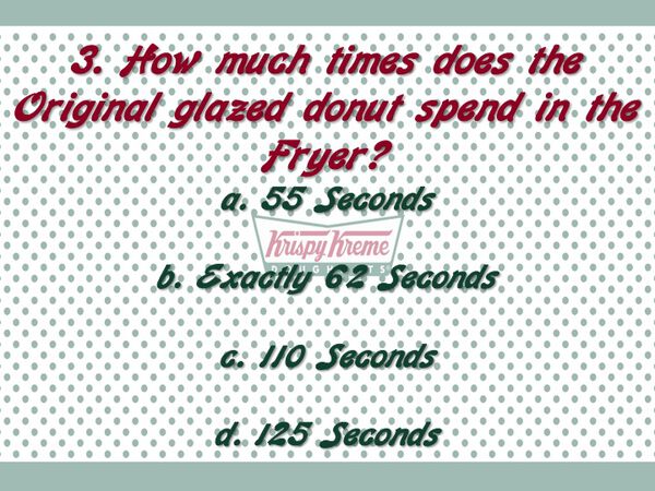 Krispy Kreme Trivia Quiz!