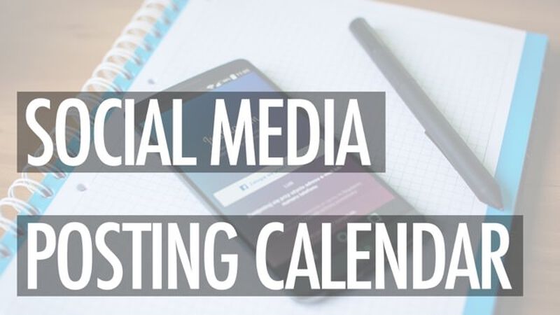 Social Media Posting Calendar