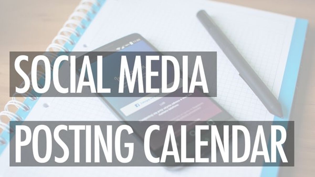 Social Media Posting Calendar image number null