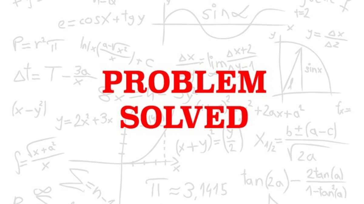 Problem Solved image number null