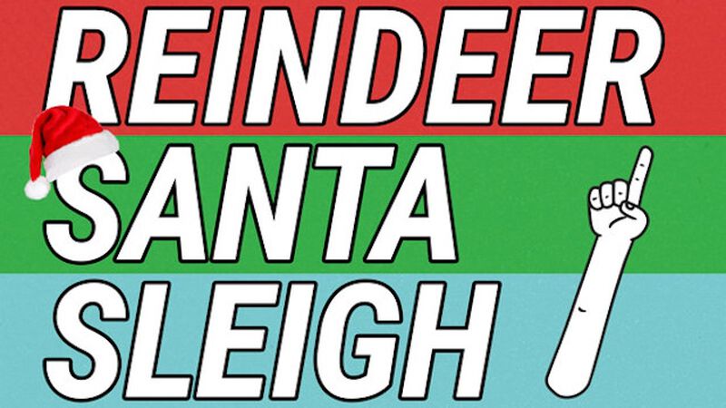 Reindeer Santa Sleigh