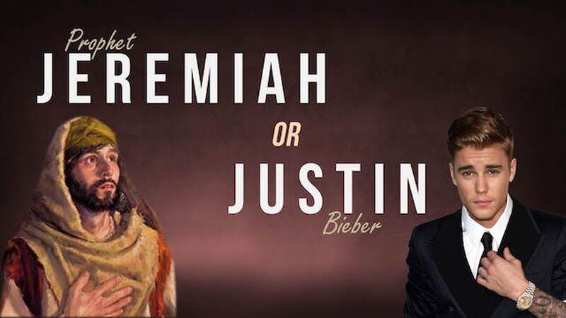 Jeremiah or Justin? Youth Group Game