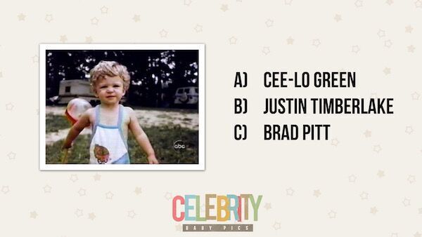 Celebrity baby online pictures game