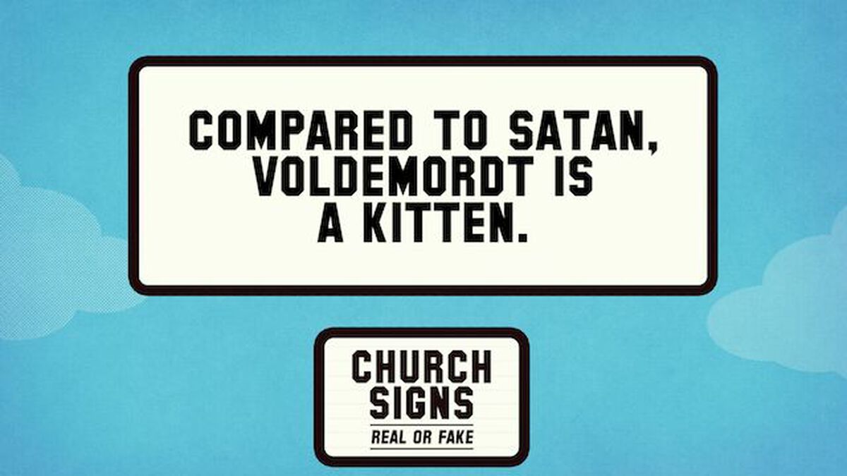 Church Signs: Real or Fake image number null