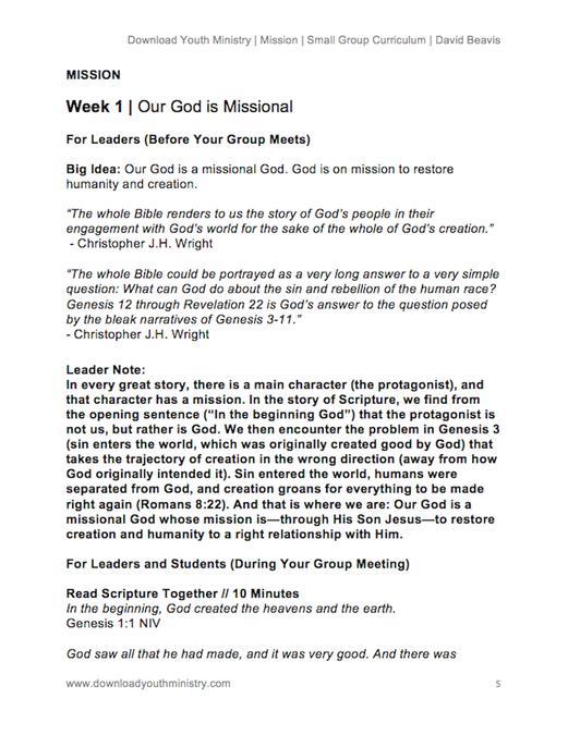 Mission: God's Mission, Our Calling image number null