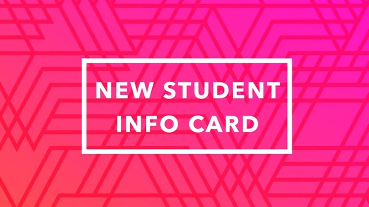 Student Information Card image number null