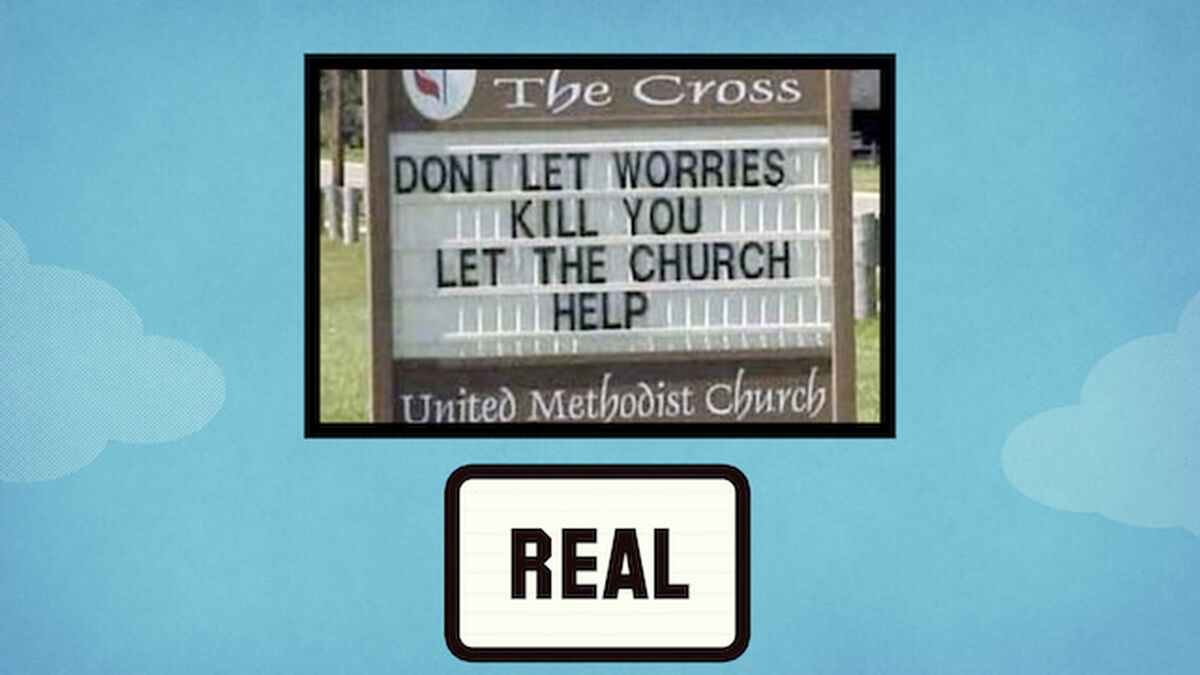 Church Signs: Real or Fake 2 image number null