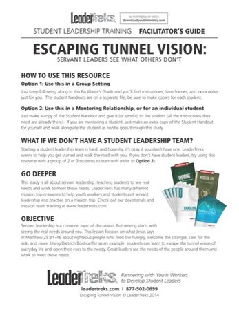 Escaping Tunnel Vision