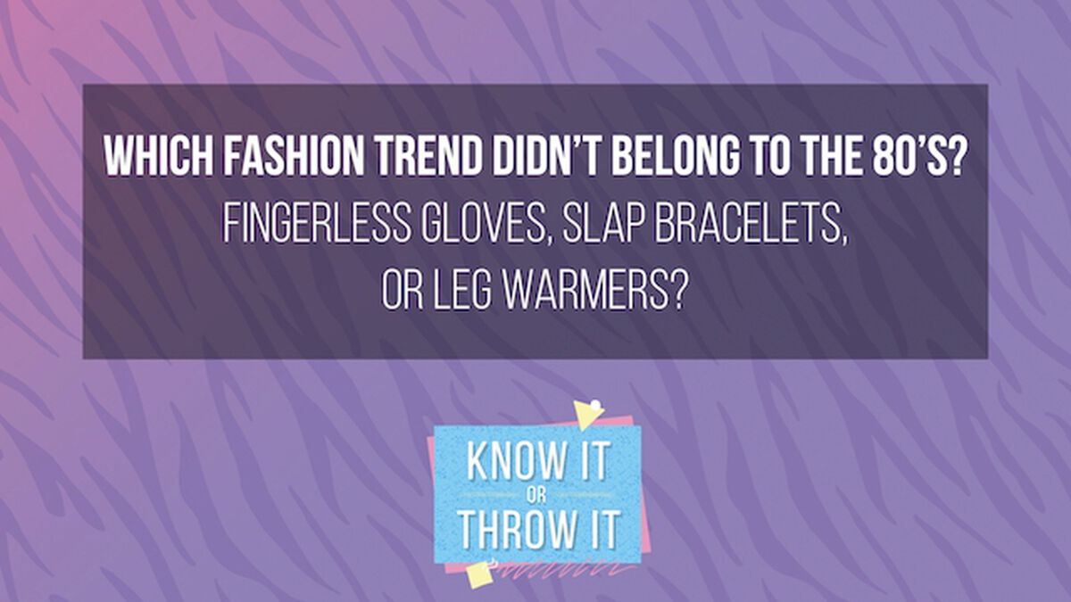 Know it or Throw it: 80's Edition image number null