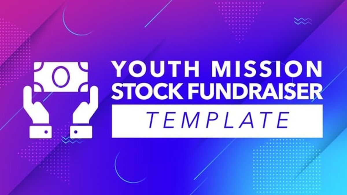 Youth Missions Stock Fundraising Template image number null