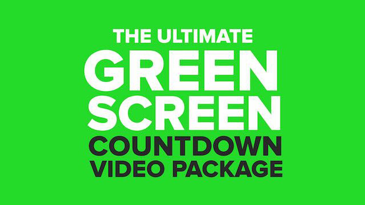 The Ultimate Green Screen Countdown Video Package image number null