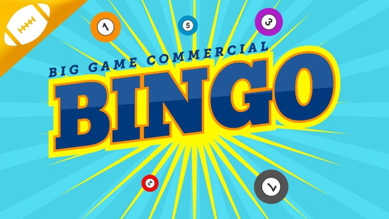 Big Game Commercial BINGO