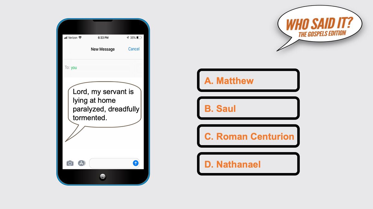 Who Said It? Gospels Edition image number null
