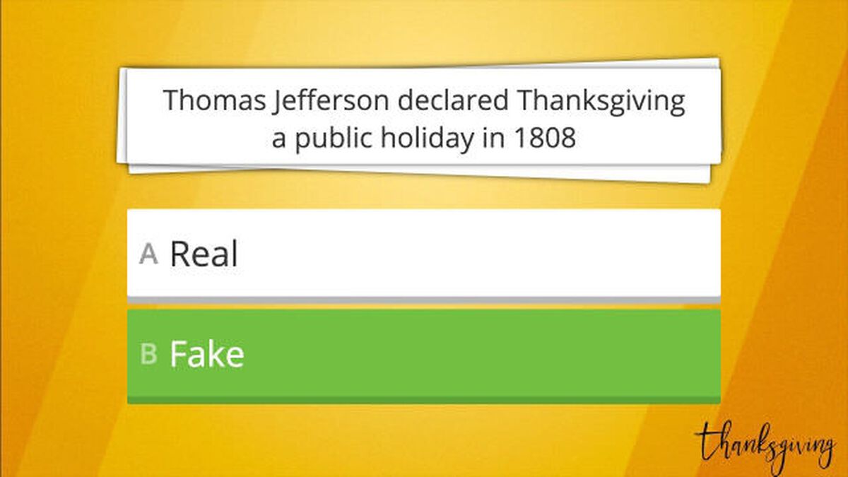 Real or Fake Thanksgiving Edition: Volume 2 image number null
