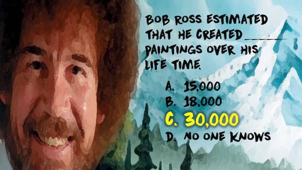 Bob Ross By The Numbers