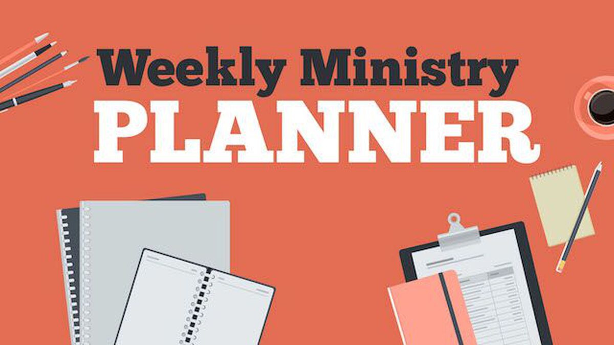 Weekly Ministry Planner image number null