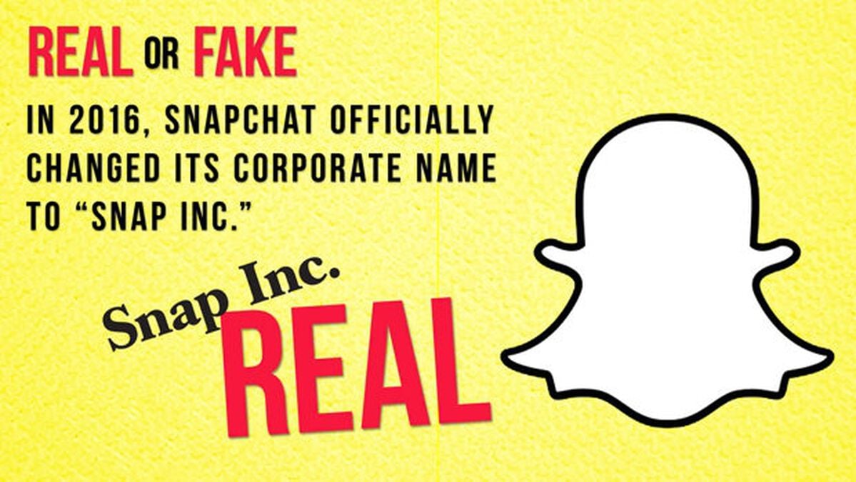 Real/Fake: Snapchat Edition image number null