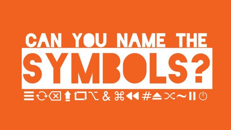 Can You Name the Symbols? Volume 1