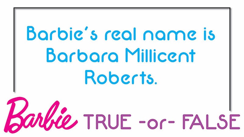 Barbie True or False
