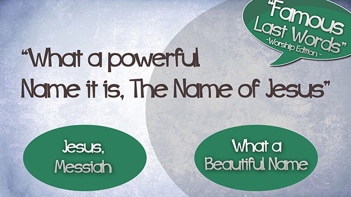 Famous Last Words: Worship Edition image number null