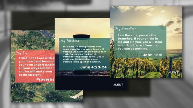 40 Days of Lent Images