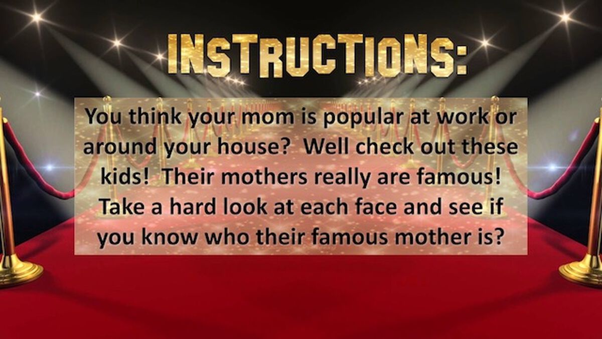 Famous Mothers Game image number 1