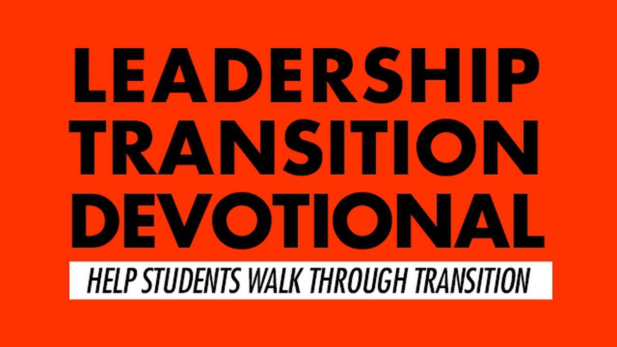 Leadership Transition Devotional image number 0