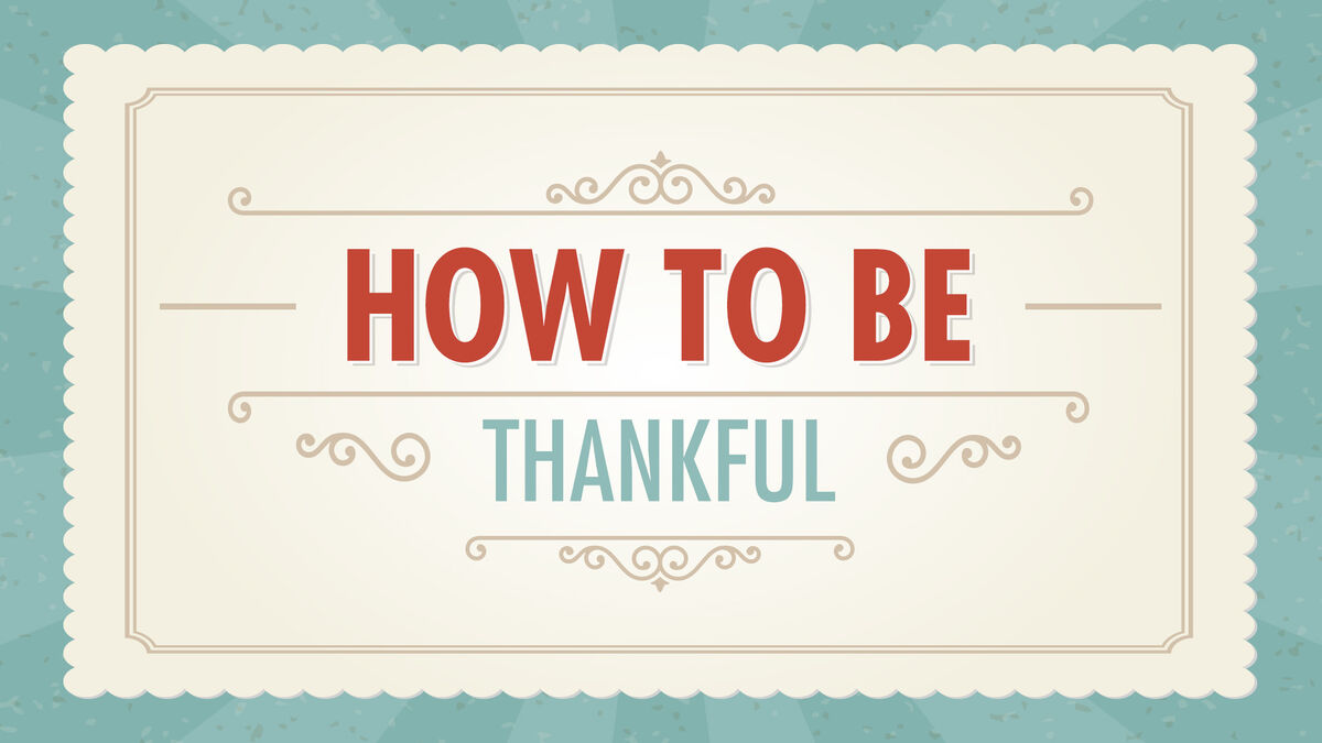How to be Thankful: Interactive Bible Study image number 0
