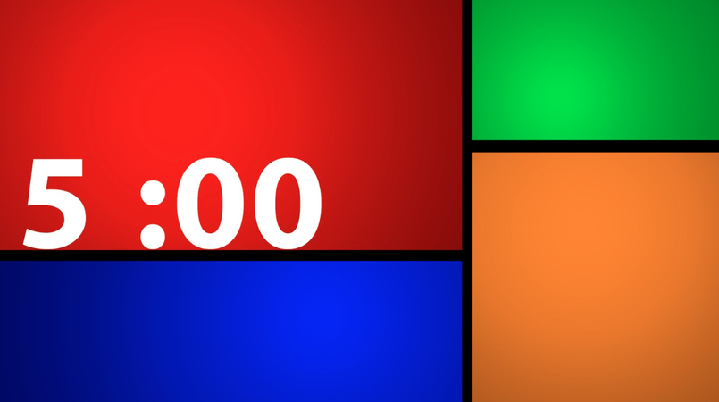 Color Windows Countdown Clock