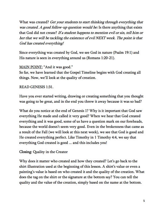 Gospel Timeline 5-week Small Group Series image number 2