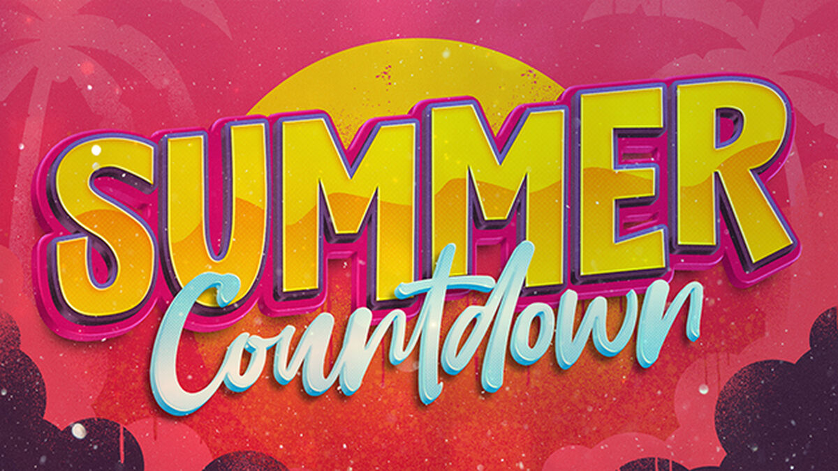 Pink Summer Grunge Countdown image number 0