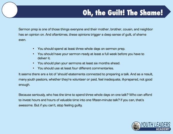 10 Steps to Preparing a Killer Youth Talk