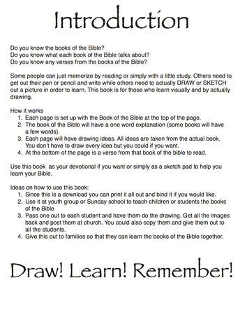 Sketching the Bible