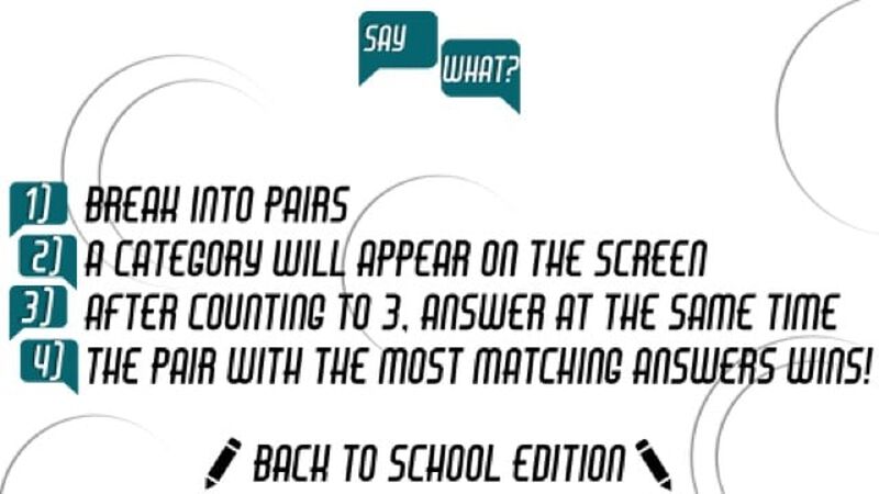 Say What? Back to School Edition