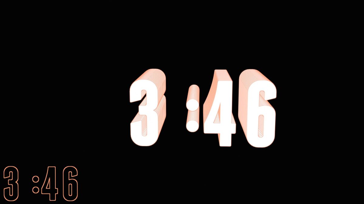 3D Neon Countdown image number 0