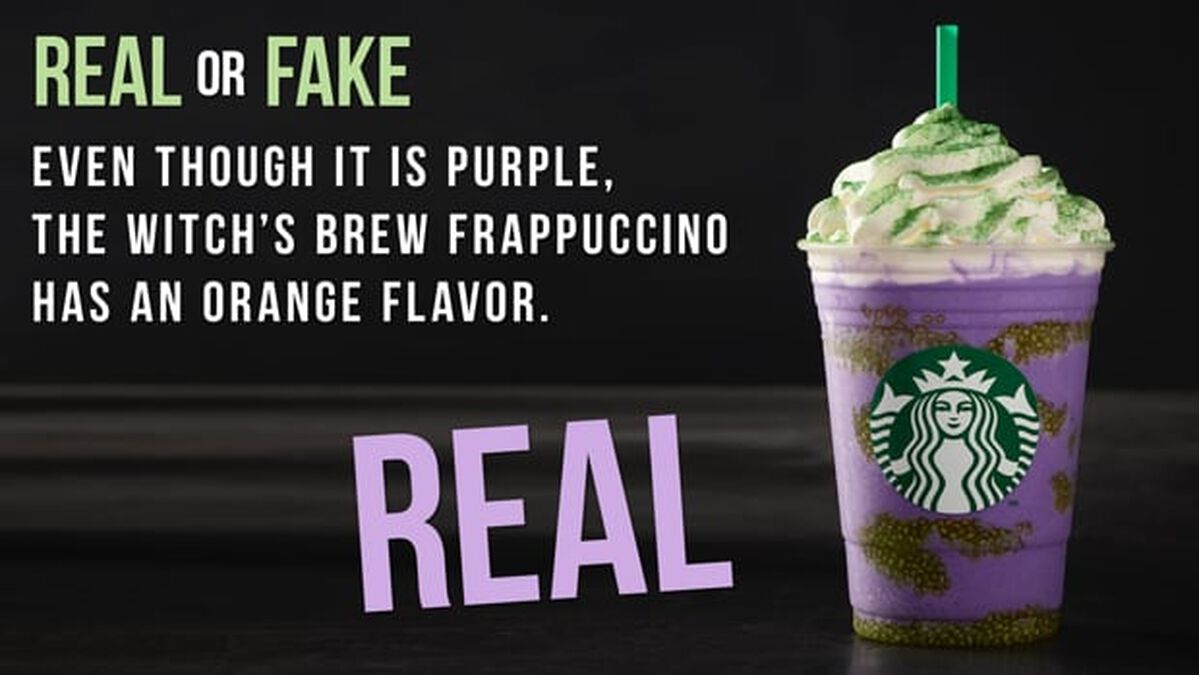 REAL OR FAKE: Witch's Brew Frappuccino Edition image number 2