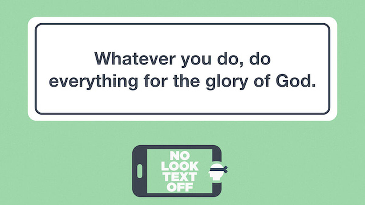 No Look Text Off &ndash; Bible Edition image number 1