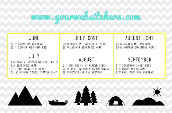 7 Customizable Youth Ministry Calendars image number null